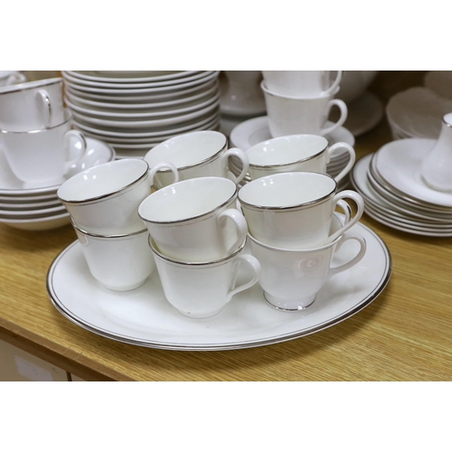 446 - Miscellaneous collection of white bone china tea service (Royal Worcester, Royal Doulton and Wedgwoo... 