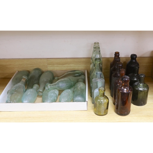 448 - A quantity of early to mid 20th century glass bottles