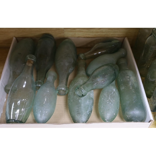 448 - A quantity of early to mid 20th century glass bottles