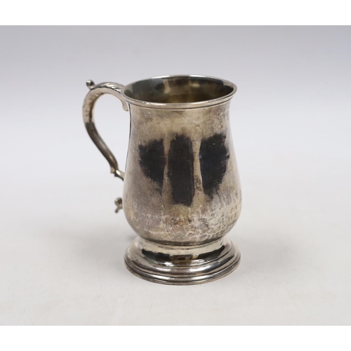 838 - A George III small silver baluster mug, Sutton & Bult, London, 1782, 85mm.