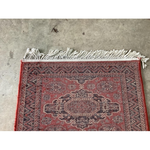 90 - A Turkish prayer rug, 130 x 91cm together with a North West Persian style rug