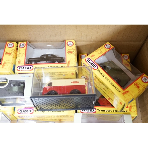 1263 - Forty boxed OO and HO gauge 1:76 scale vehicles by Oxford Diecast, Wiking and Classix, including com... 