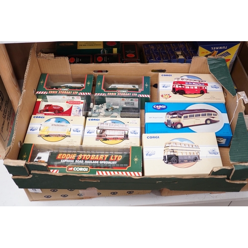 1253 - Eight boxed Corgi toys and two other die-cast models including; Eddie Stobart commercial vehicles, t... 