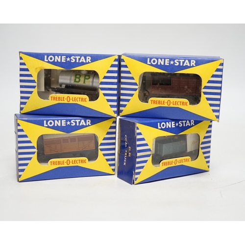 1262 - A collection of Lone Star 000 gauge model railway, contained within two original trade boxes with mo... 