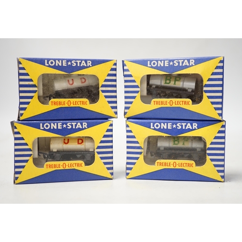 1265 - A collection of boxed Lone Star 000 gauge model railway, contained within two original trade boxes w... 