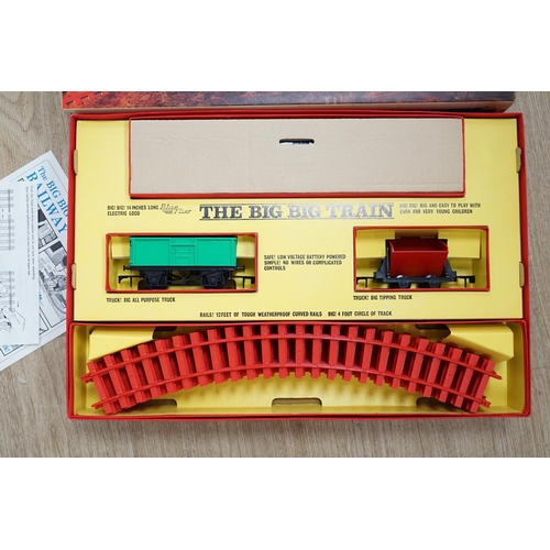 1275 - Three Tri-ang The Big Big Train 0 gauge train sets, all with a Blue Flyer diesel locomotive and ro... 