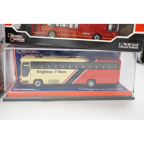 1277 - Thirty boxed 1:76 scale buses and coaches by Corgi OOC, Creative Master and Britbus, operators inclu... 