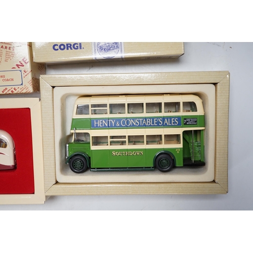 1280 - Twenty-two boxed Corgi Classics buses and coaches, etc., including a 50th anniversary Routemaster, B... 