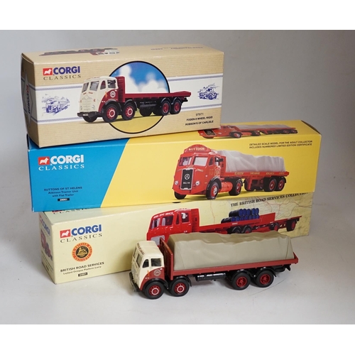 1295 - Eighteen boxed Corgi and Corgi Classics diecast commercial vehicles including tanker wagons, flatbed... 