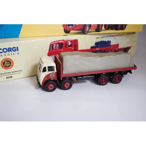 1295 - Eighteen boxed Corgi and Corgi Classics diecast commercial vehicles including tanker wagons, flatbed... 