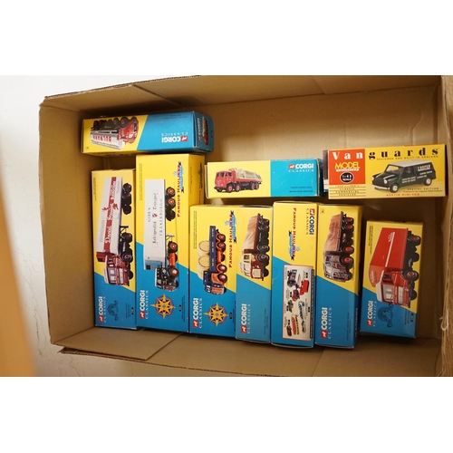 1297 - Nineteen boxed diecast commercial vehicles by Corgi Classics, Oxford Diecast, etc. and two Franklin ... 