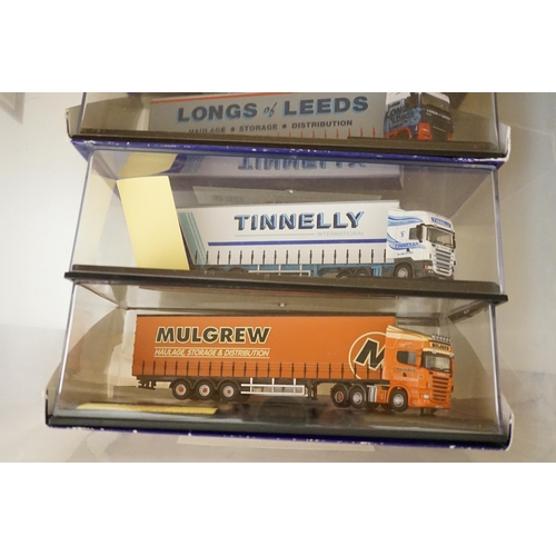 1297 - Nineteen boxed diecast commercial vehicles by Corgi Classics, Oxford Diecast, etc. and two Franklin ... 