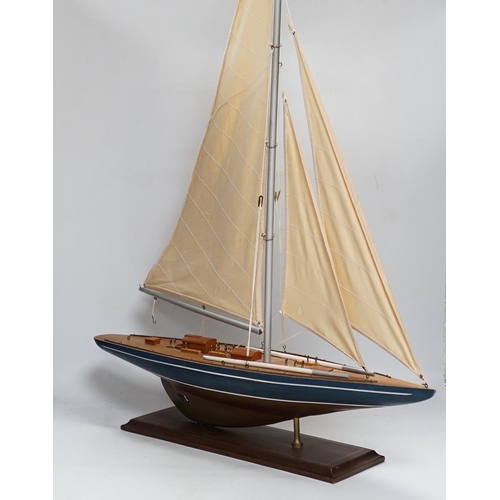 1302 - Two pond yachts, a yacht model and part of a Noah's Ark, longest hull 61cm