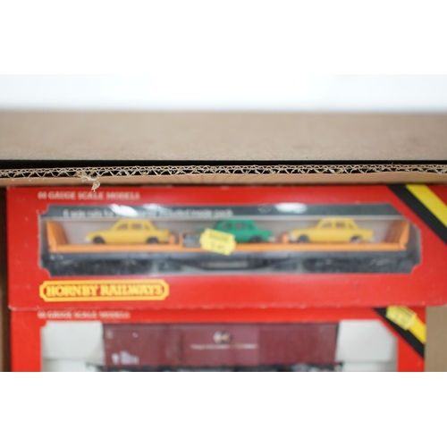 1304 - Thirty-six boxed Hornby railways 00 gauge items including five BR diesel locomotives; a Class 47 (R0... 