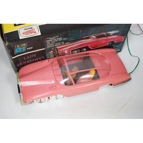 1305 - A boxed Rosenthal Toys Ltd (A JR 21 Toy) Thunderbirds remote control Lady Penelopes FAB1 Rolls Royc... 