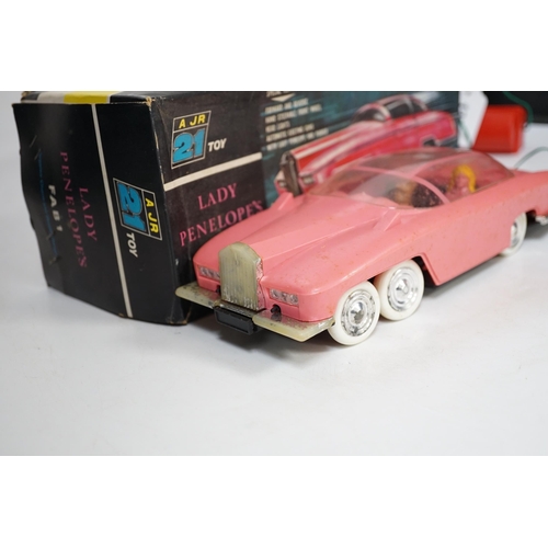 1305 - A boxed Rosenthal Toys Ltd (A JR 21 Toy) Thunderbirds remote control Lady Penelopes FAB1 Rolls Royc... 