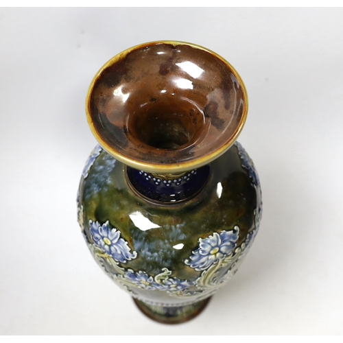 1351 - A Doulton Lambeth stoneware vase, 34cm