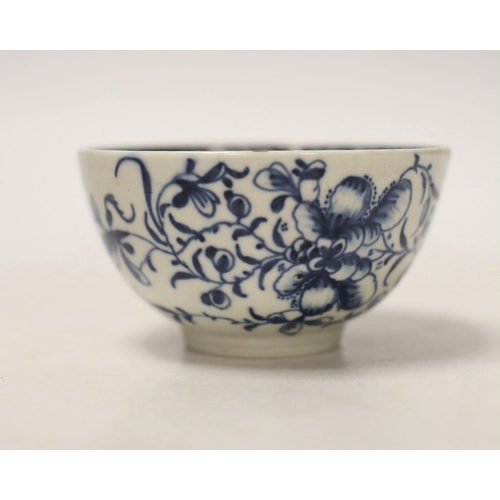 1365 - A Worcester tea bowl, Mansfield pattern and a saucer, Fruit and Flower pattern