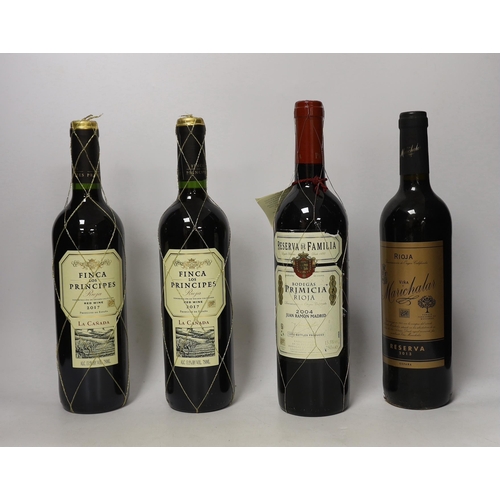 1403 - 12 various bottles of Rioja: one bottle of 2004 Bodegas Primacia Rioja and five bottles of Bodegas P... 