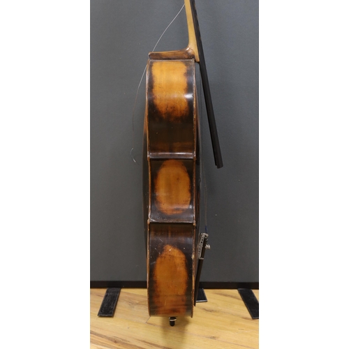 1475 - A full size cello labelled Adolf Stowaller, cased, 132cm high