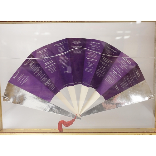 1500 - A Royal Opera House, Covent Garden cased programme in the form of a fan, Fanfare 3 January 1973, f... 