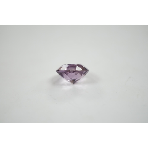 1925 - An unmounted round cut amethyst, weighing approximately 15.9ct.