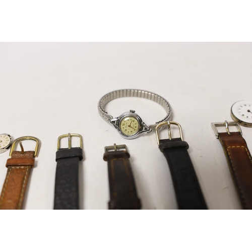 1969 - A collection of lady's and gentleman's assorted wrist watches, including Ceres and gold plated Elgin... 