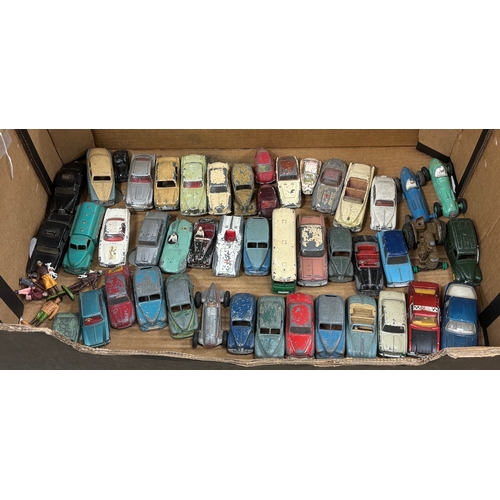 1299 - Forty-five 1950's and 1960's Dinky Toys and Corgi Toys for restoration, including Jaguar D type, For... 