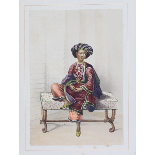 16 - ° ° Emily Eden (1797-1869) - PORTRAITS OF THE PRINCES & PEOPLE OF INDIA. AN EXTREMELY RARE COPY OF T... 