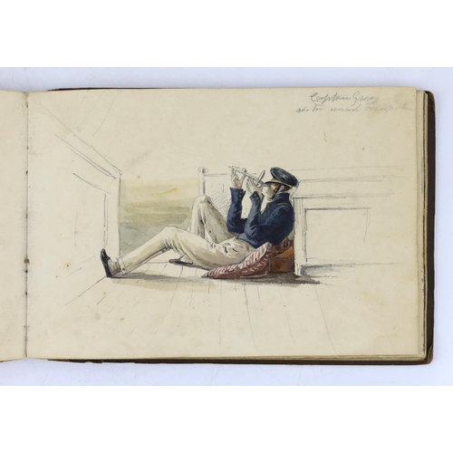 17 - The Hon. Emily Eden (1797-1869) The Voyage to India, 1835-36. An album including eighteen watercolou... 