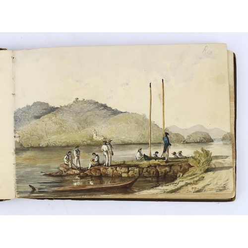 17 - The Hon. Emily Eden (1797-1869) The Voyage to India, 1835-36. An album including eighteen watercolou... 