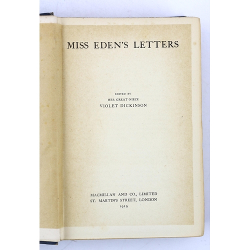 18 - ° ° Eden, Emily - Letters from India, edited by her niece, 2 vols. 8vo, half calf, marbled boards, R... 