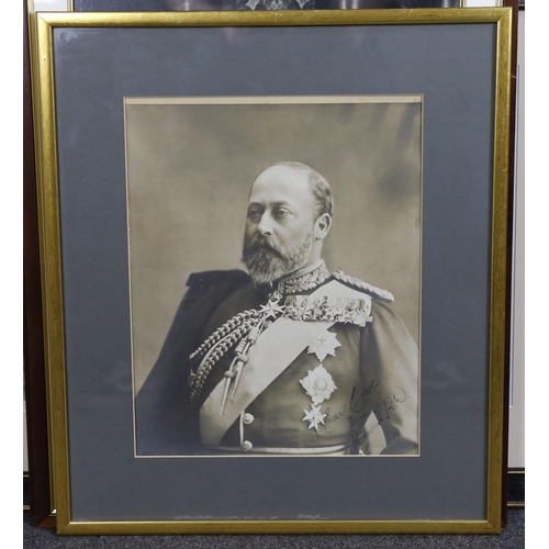 2 - A presentation photograph of King Edward VII when Prince of Wales inscribed in ink 'To Earl Cowley f... 