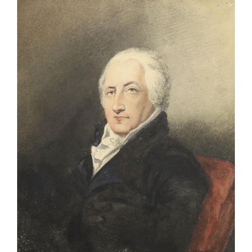 21 - Late 18th century English School - Portrait of Sir William Eden, later 1st Baron Auckland, watercolo... 