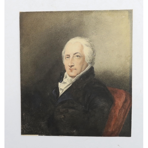 21 - Late 18th century English School - Portrait of Sir William Eden, later 1st Baron Auckland, watercolo... 