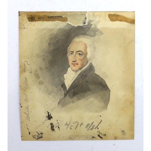 21 - Late 18th century English School - Portrait of Sir William Eden, later 1st Baron Auckland, watercolo... 