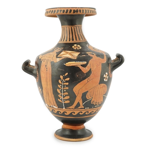 27 - * * A Greek Apulian Red-Figured Hydria, 4th century BC, manner of the circle of the Darius and Under... 