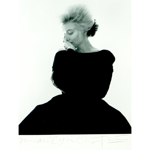 4 - Bert Stern (1929-2013). Marylin, Black Dior Dress, from The Last Sitting, 1962, Iris print 1994 sign... 