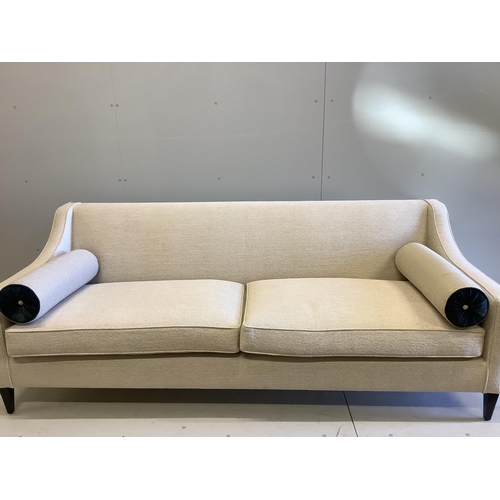 2015 - A Sofa & Chair Company Hogarth sofa upholstered in Andrew Martin Harrington Ecru fabric, width 210cm... 