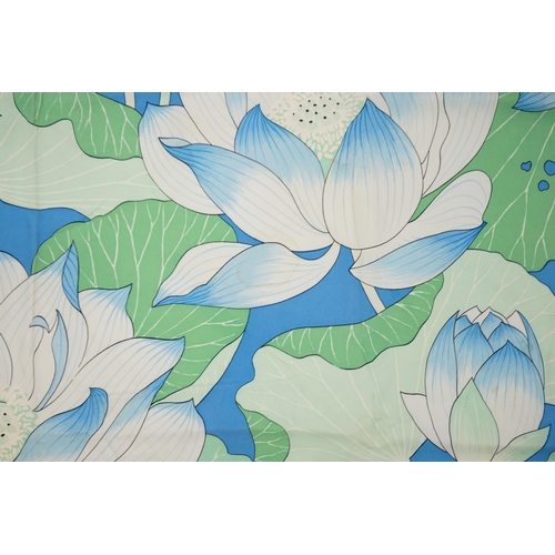 2258 - A Hermès Fleurs De Lotus designed by Christiane Vauzelles, 89cm x 89cm