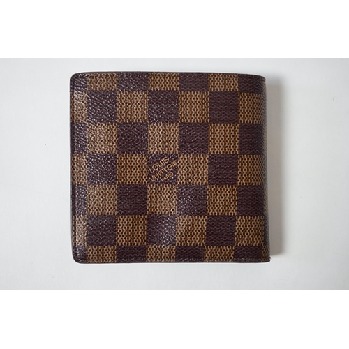 2286 - A Louis Vuitton bifold Damier coated canvas Marco wallet, LV - N61665, height 10cm, width 11cm... 