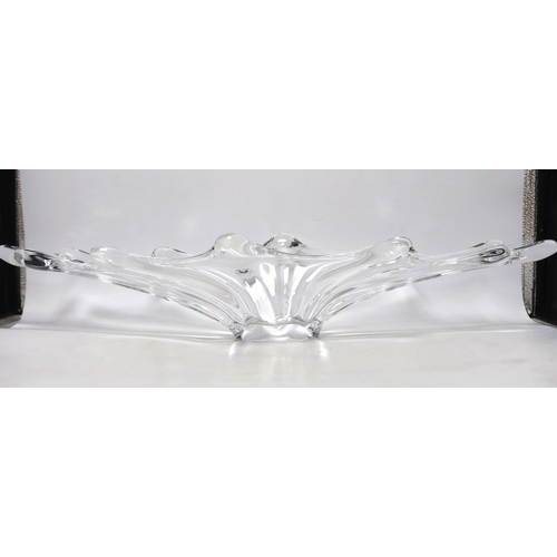 2335 - A French 1960s Vannes glass centrepiece, 68cm