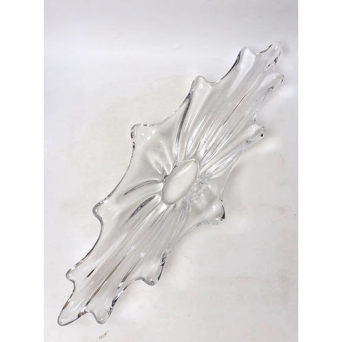 2335 - A French 1960s Vannes glass centrepiece, 68cm