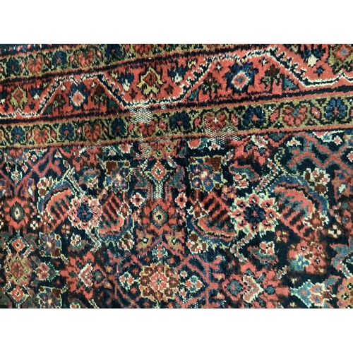 1086 - A North West Persian blue ground runner, 450 x 110cm