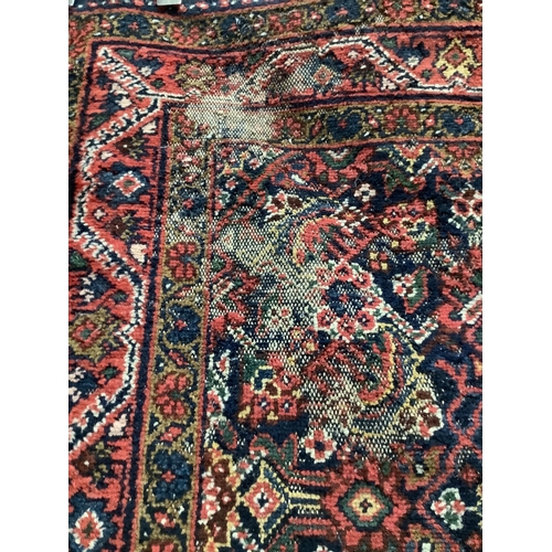 1086 - A North West Persian blue ground runner, 450 x 110cm