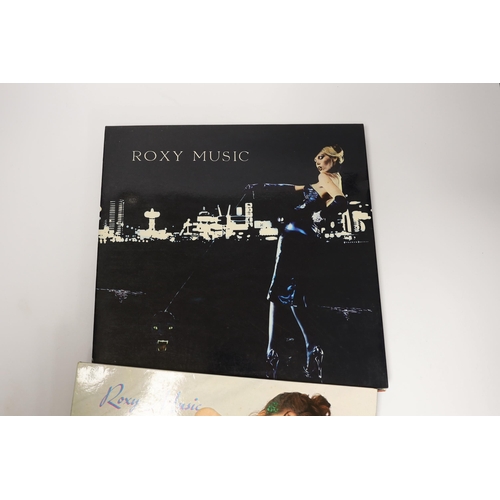 1269 - Six Roxy Music LP record albums; Roxy Music, For Your Pleasure, Stranded, Country Life, Manifesto, a... 