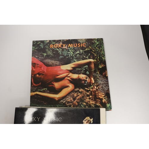 1269 - Six Roxy Music LP record albums; Roxy Music, For Your Pleasure, Stranded, Country Life, Manifesto, a... 