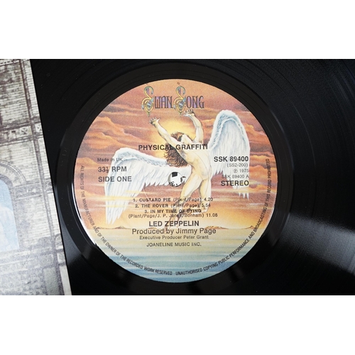 1282 - Three Led Zeppelin LP record albums; Physical Graffiti (SSK 89400), In Through the Out Door (SSK 594... 