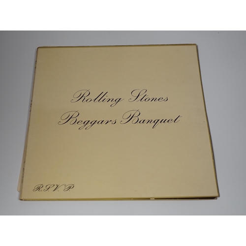 1286 - Rolling Stones; beggars banquet, LP record album, first mono pressing on red DECCA label, LK.4955, X... 