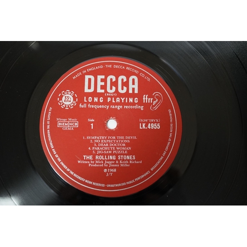 1286 - Rolling Stones; beggars banquet, LP record album, first mono pressing on red DECCA label, LK.4955, X... 